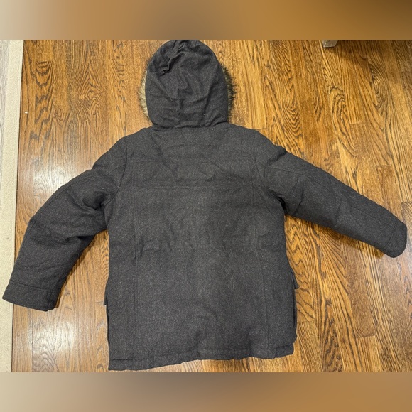 POLO RALPH LAUREN YOUTH BOYS DOWN Gray WOOL JACKET SIZE L 14-16 Toggle Buttons - Picture 4 of 8